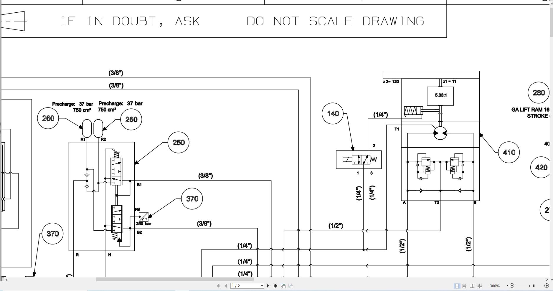 JCB Telehandler 555 260R MP STV 2021 2024 Electrical and Hydraulic Diagram (3)