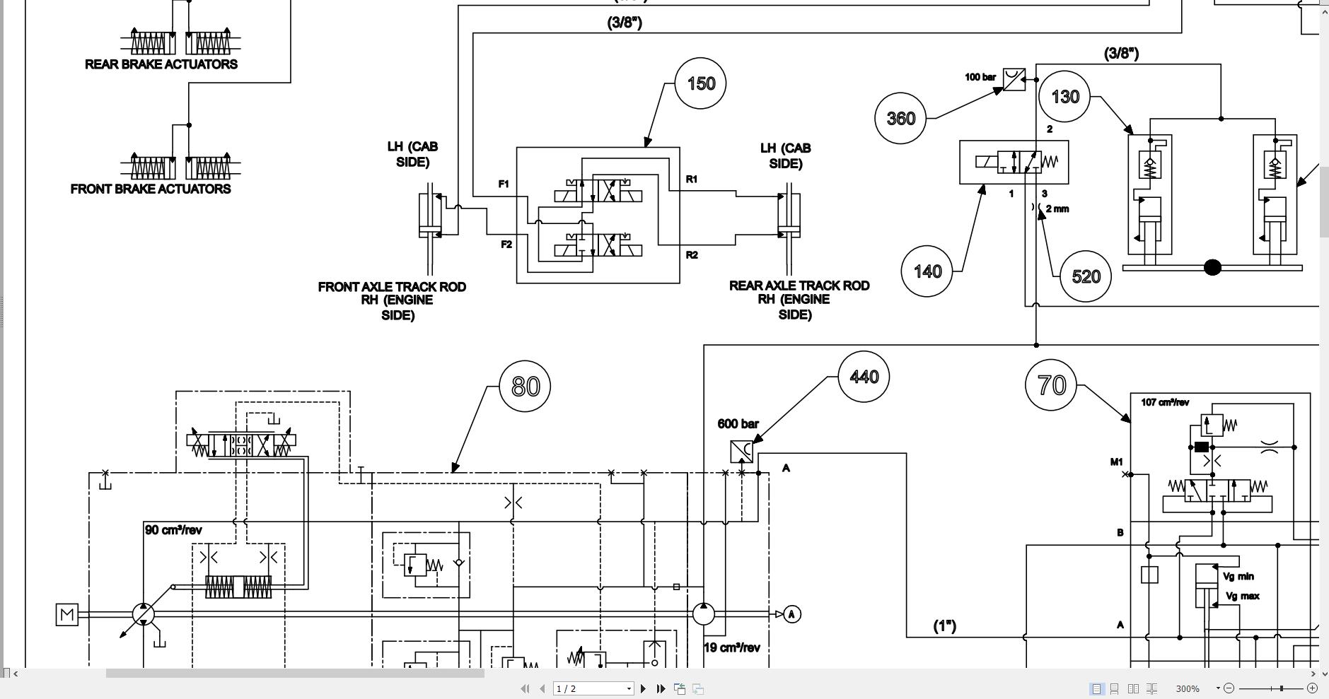JCB Telehandler 555 260R MP T4F 2021 2022 Electrical and Hydraulic Diagram (3)