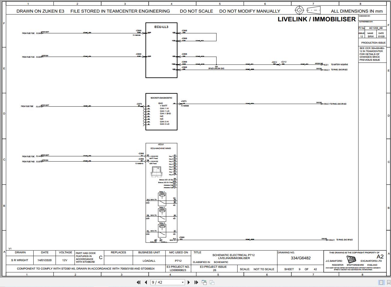 JCB Telehandler 558 210R T4F 2024 2025 Electrical and Hydraulic Diagram (2)
