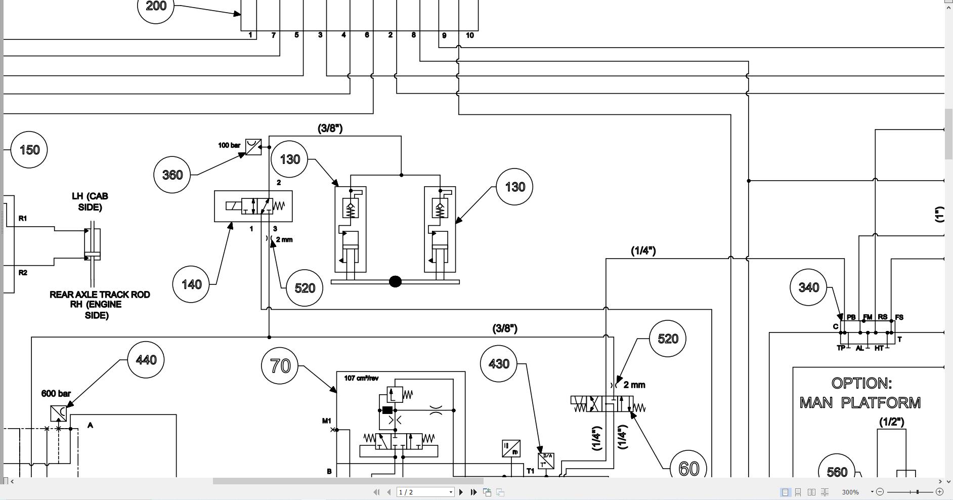 JCB Telehandler 558 210R T4F 2024 2025 Electrical and Hydraulic Diagram (3)
