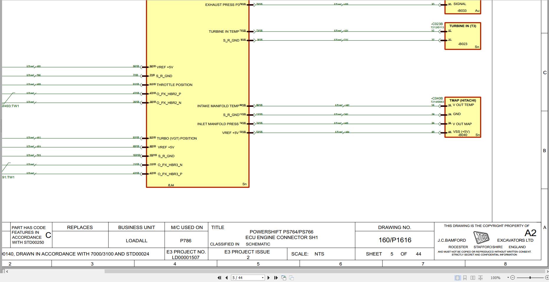 JCB Telehandler 560 80 STV 4.8L 2021 2025 Electrical and Hydraulic Diagram (2)