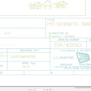 JCB Telescopic Wheel Loader TM180 T4F 2012 2019 Electrical Hydraulic Diagram (1)