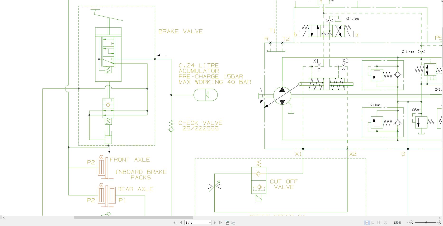 JCB Telescopic Wheel Loader TM180 T4F 2012 2019 Electrical Hydraulic Diagram (2)