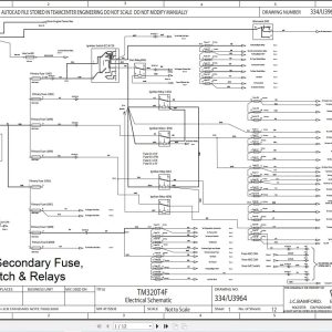 JCB Telescopic Wheel Loader TM320 T4F USA 2015 2016 Electrical Hydraulic Diagram (1)
