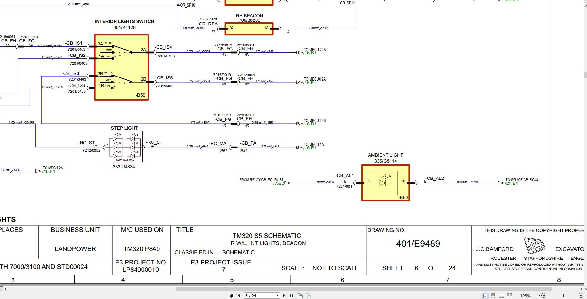 JCB Telescopic Wheel Loader TM320C WM STV 2021 2025 Electrical Hydraulic Diagram (2)