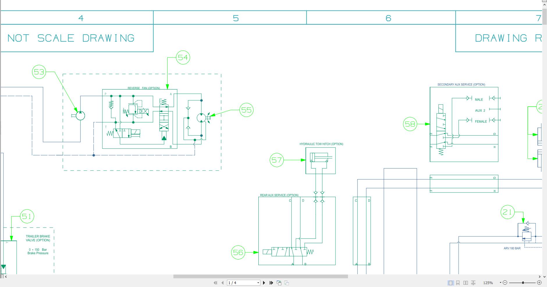 JCB Telescopic Wheel Loader TM320S STV 2020 2025 Electrical Hydraulic Diagram (3)