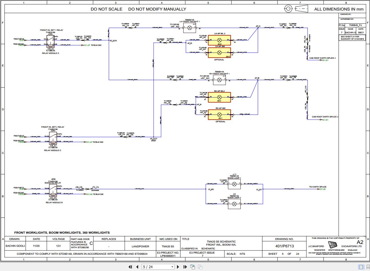 JCB Telescopic Wheel Loader TM420C JCB4AY T4F 2021 2024 Electrical Hydraulic Diagram (2)