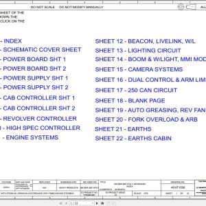 JCB Tracked Excavator 131X STV 2020 2025 Electrical and Hydraulic Diagram (1)