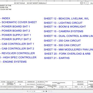 JCB Tracked Excavator 131X T4F 2018 2025 Electrical and Hydraulic Diagram (1)