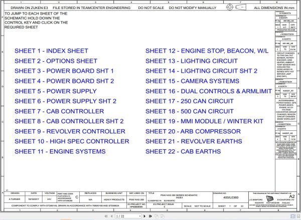 Jcb Tracked Excavator 210X T4F 2018 2021 Electrical And Hydraulic Diagram (1)