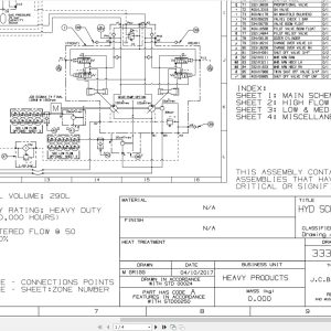 Jcb Tracked Excavator 210X T4F 2018 2021 Electrical And Hydraulic Diagram (3)