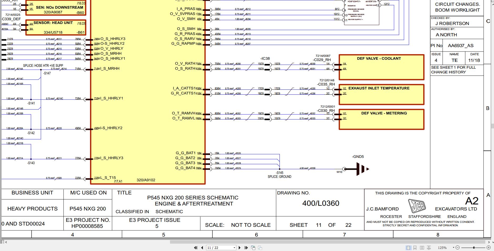 JCB Tracked Excavator 220X T4F 2017 2025 Electrical and Hydraulic Diagram (2)