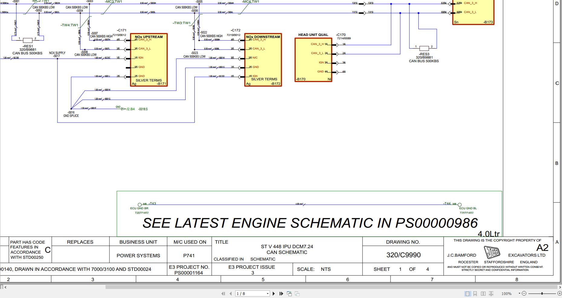 JCB Tracked Excavator 7 Electrical Diagram (1)