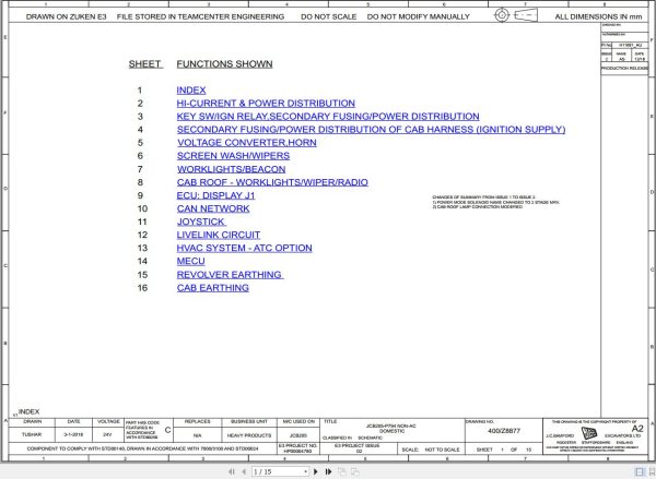 Jcb Tracked Excavator Jcb Nxt 215 Punjd 2018 2025 Electrical And Hydraulic Diagram (1)