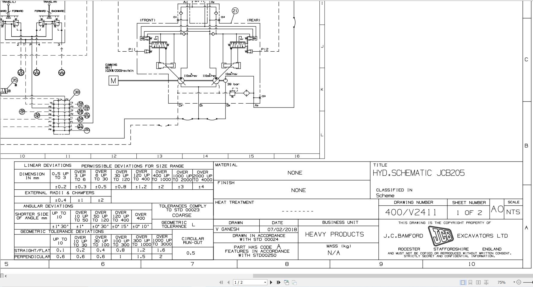 JCB Tracked Excavator JCB NXT 215 PUNJD 2018 2025 Electrical and Hydraulic Diagram (3)