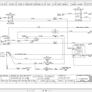 JCB Tracked Excavator JCB130 BS2 PUN 2019 Electrical and Hydraulic Diagram (1)