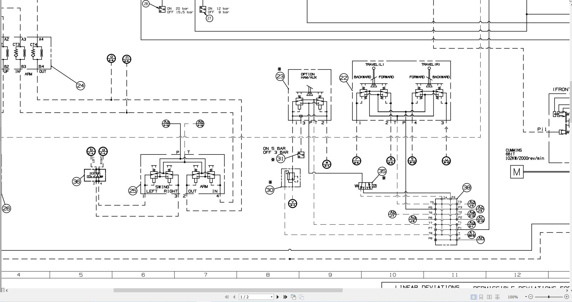 JCB Tracked Excavator JCB215 SHAJE21A 2023 2025 Electrical and Hydraulic Diagram (3)