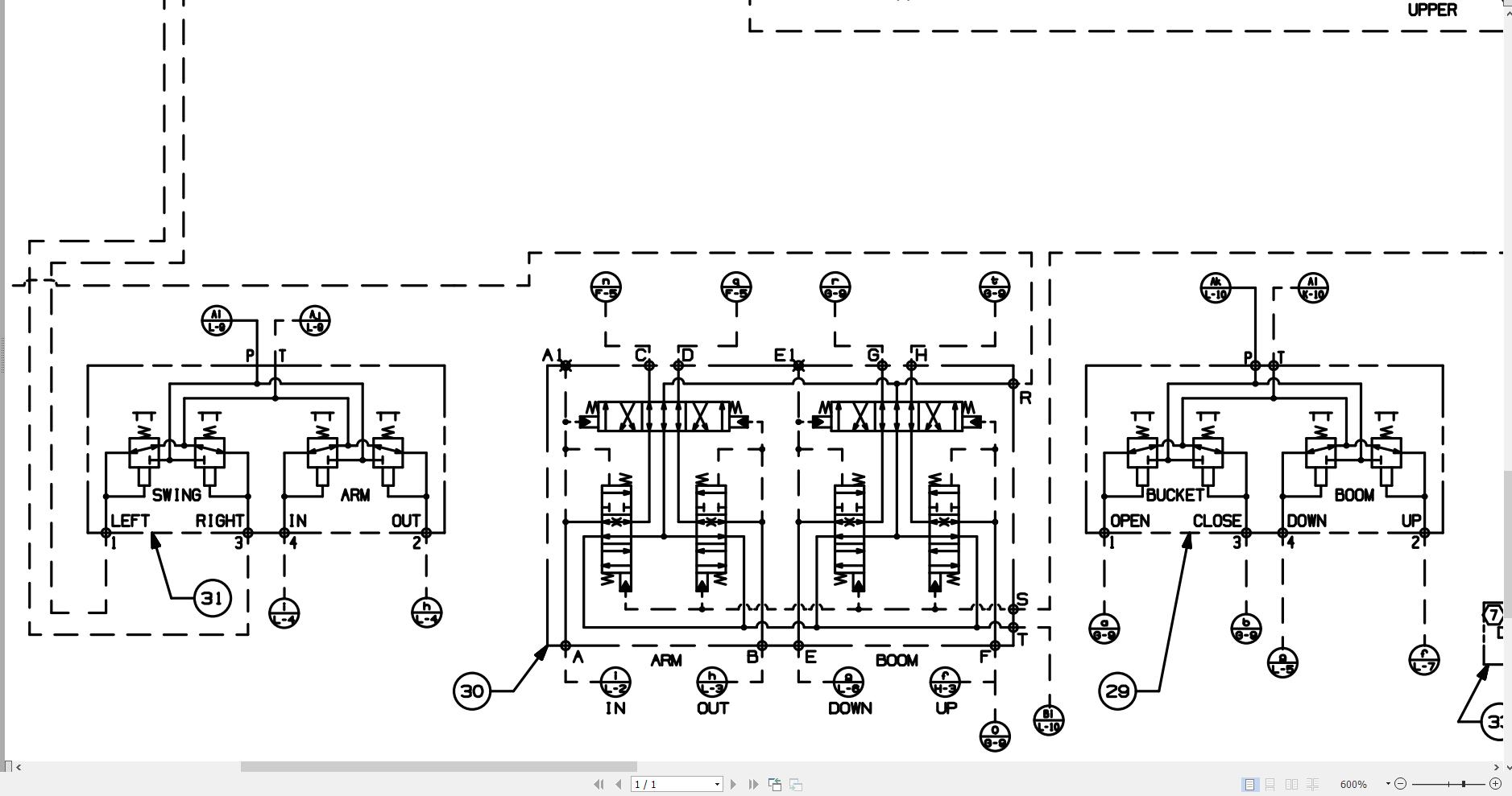JCB Tracked Excavator JCB315 LC HD T0 PUN 2021 2023 Electrical and Hydraulic Diagram (3)