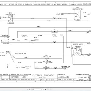 JCB Tracked Excavator JCB81 BS3 PUN 2012 2025 Electrical and Hydraulic Diagram (1)