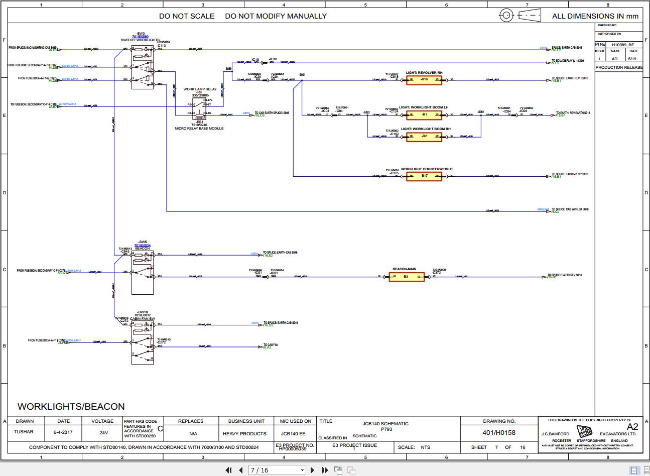 JCB Tracked Excavator JCBNXT145QM T0 PUN 2020 2025 Electrical and Hydraulic Diagram (2)