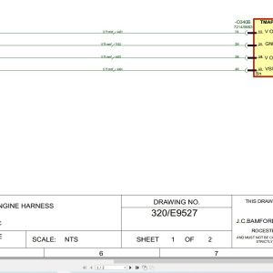 JCB Tracked Excavator JS130 T3 S0R 2019 2025 Electrical Diagram (1)