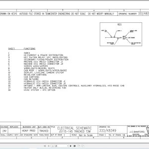 JCB Tracked Excavator JS130 T3 SHA 2014 2025 Electrical and Hydraulic Diagram (1)