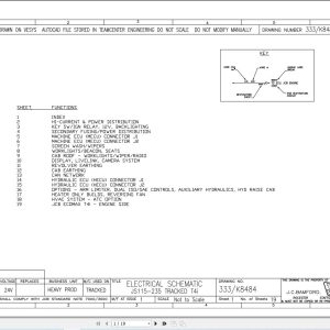 JCB Tracked Excavator JS145 HD T4i 2013 2016 Electrical and Hydraulic Diagram (1)