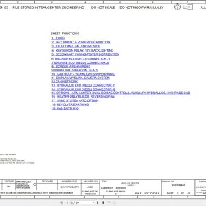 JCB Tracked Excavator JS160 T3 S0R 2012 2016 Electrical and Hydraulic Diagram (1)