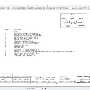 JCB Tracked Excavator JS160 T4i JCB 2013 2016 Electrical and Hydraulic Diagram (1)