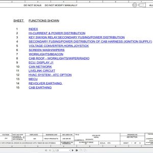 JCB Tracked Excavator JS205 SHAJS20A 2020 2024 Electrical and Hydraulic Diagram (1)