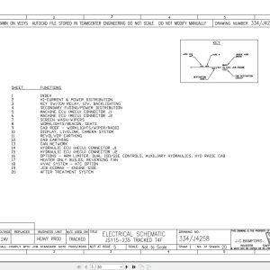JCB Tracked Excavator JS220 T4F JCB 2015 2022 Electrical and Hydraulic Diagram (1)