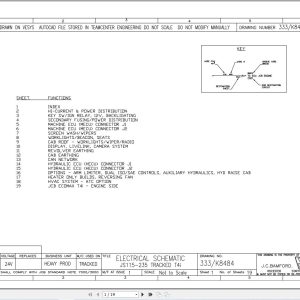 JCB Tracked Excavator JS235 T4i JCB 2013 2015 Electrical and Hydraulic Diagram (1)