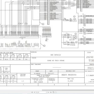 JCB Tracked Excavator JS370 T4i JCB 2015 2017 Electrical and Hydraulic Diagram (1)