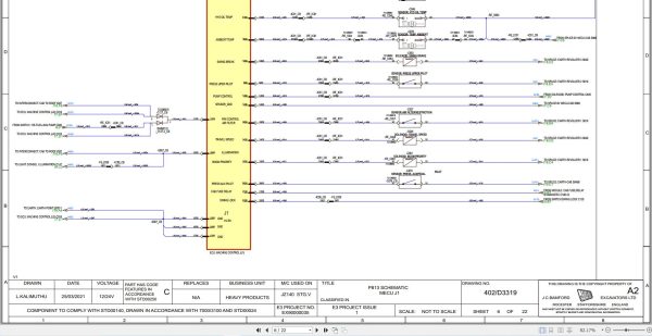 Jcb Tracked Excavator Jz140 Stv 2021 2024 Electrical And Hydraulic Diagram (2)