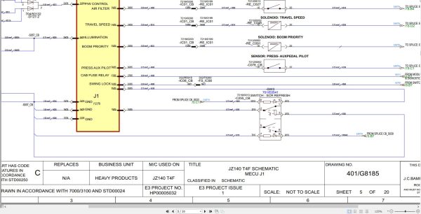 Jcb Tracked Excavator Jz140 T4F 2019 2021 Electrical And Hydraulic Diagram (2)