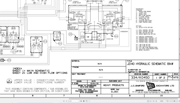 Jcb Tracked Excavator Jz140 T4F 2019 2021 Electrical And Hydraulic Diagram (3)