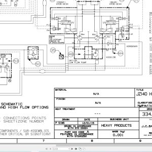 JCB Tracked Excavator JZ140HD T4i Electrical and Hydraulic Diagram Jcb Tracked Excavator Jz140Hd T4I Electrical And Hydraulic Diagram (3)