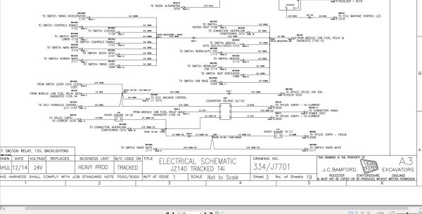 Jcb Tracked Excavator Jz141 T4F 2017 2025 Electrical And Hydraulic Diagram (2)