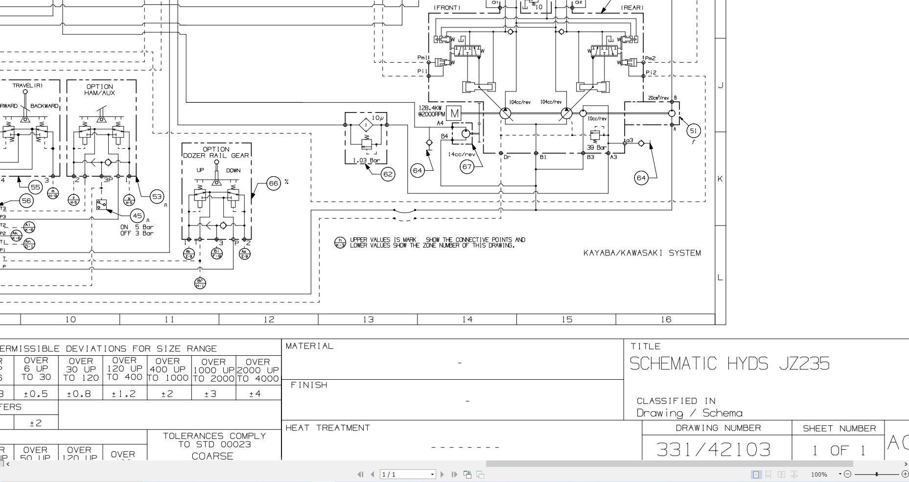 JCB Tracked Excavator JZ235 T3 2007 2020 Electrical and Hydraulic Diagram (2)