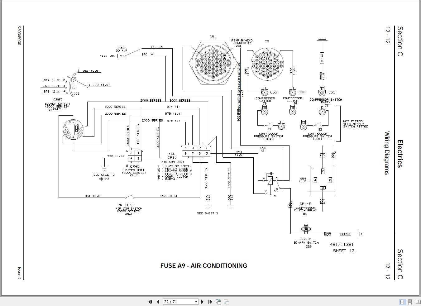 JCB Tractor Fastrac 3190 T2 2002 2006 Electrical Diagram (2)