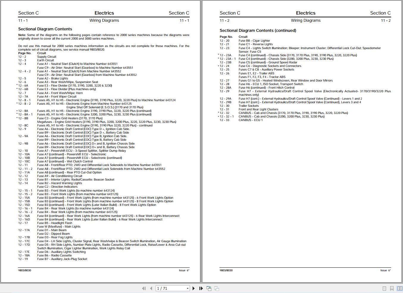 JCB Tractor Fastrac 3220 T2 2003 2006 Electrical Diagram (1)
