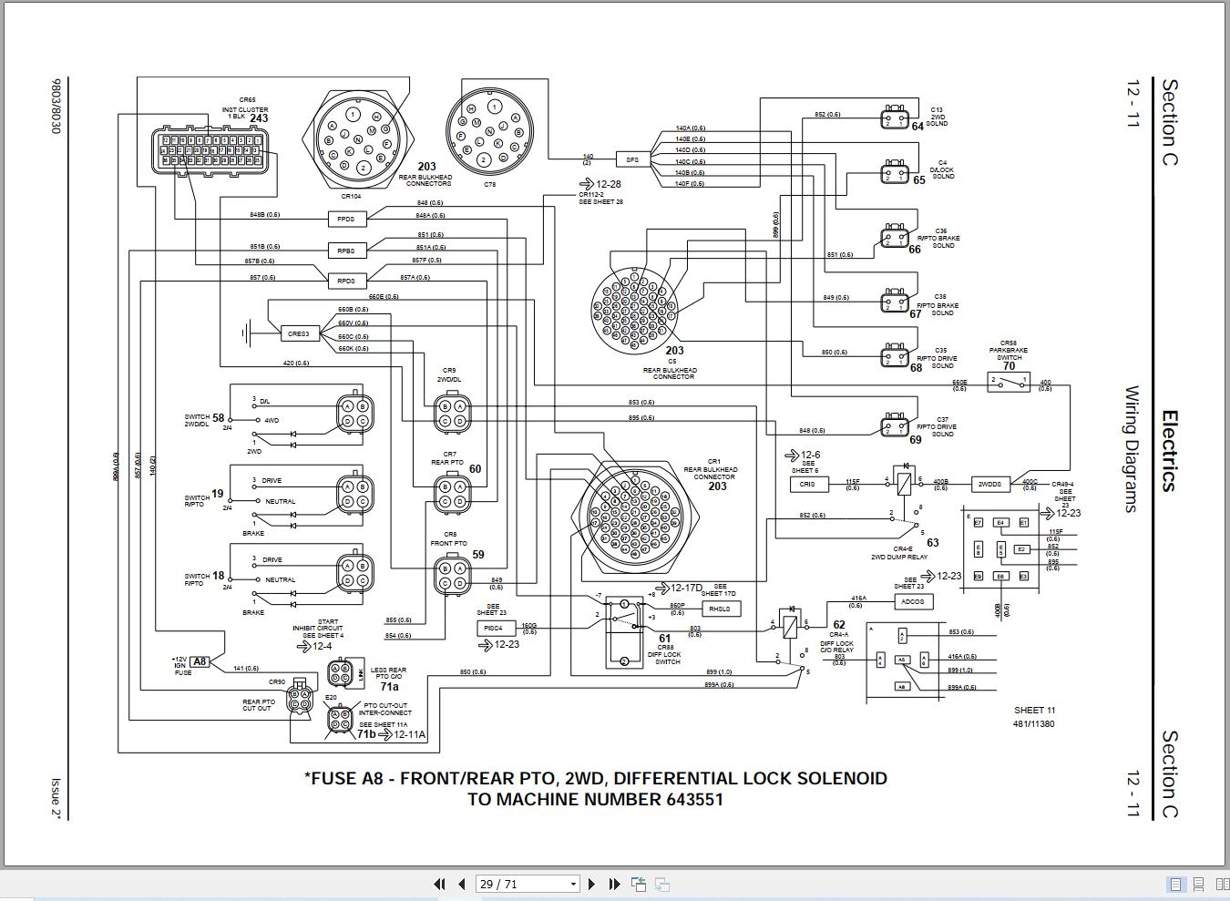 JCB Tractor Fastrac 3220 T2 2003 2006 Electrical Diagram (2)