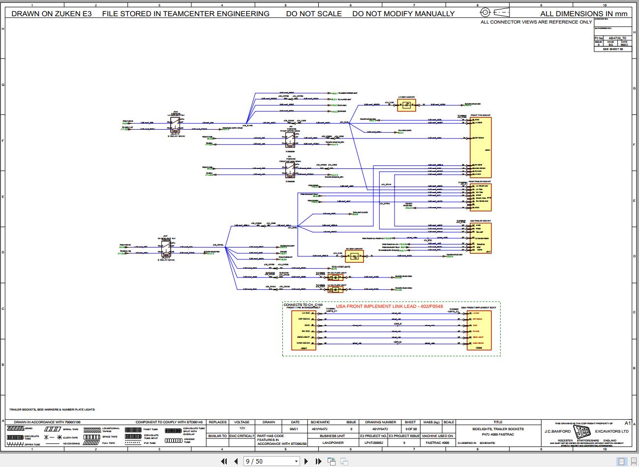 JCB Tractor Fastrac 4160 3 STV 2022 2025 Electrical and Hydraulic Diagram (2)