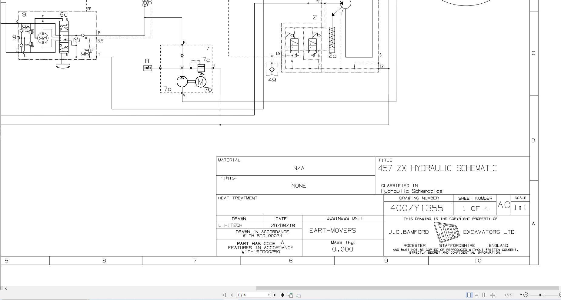 JCB Tractor Fastrac 4190 1 T4F 2015 2020 Electrical and Hydraulic Diagram (2)