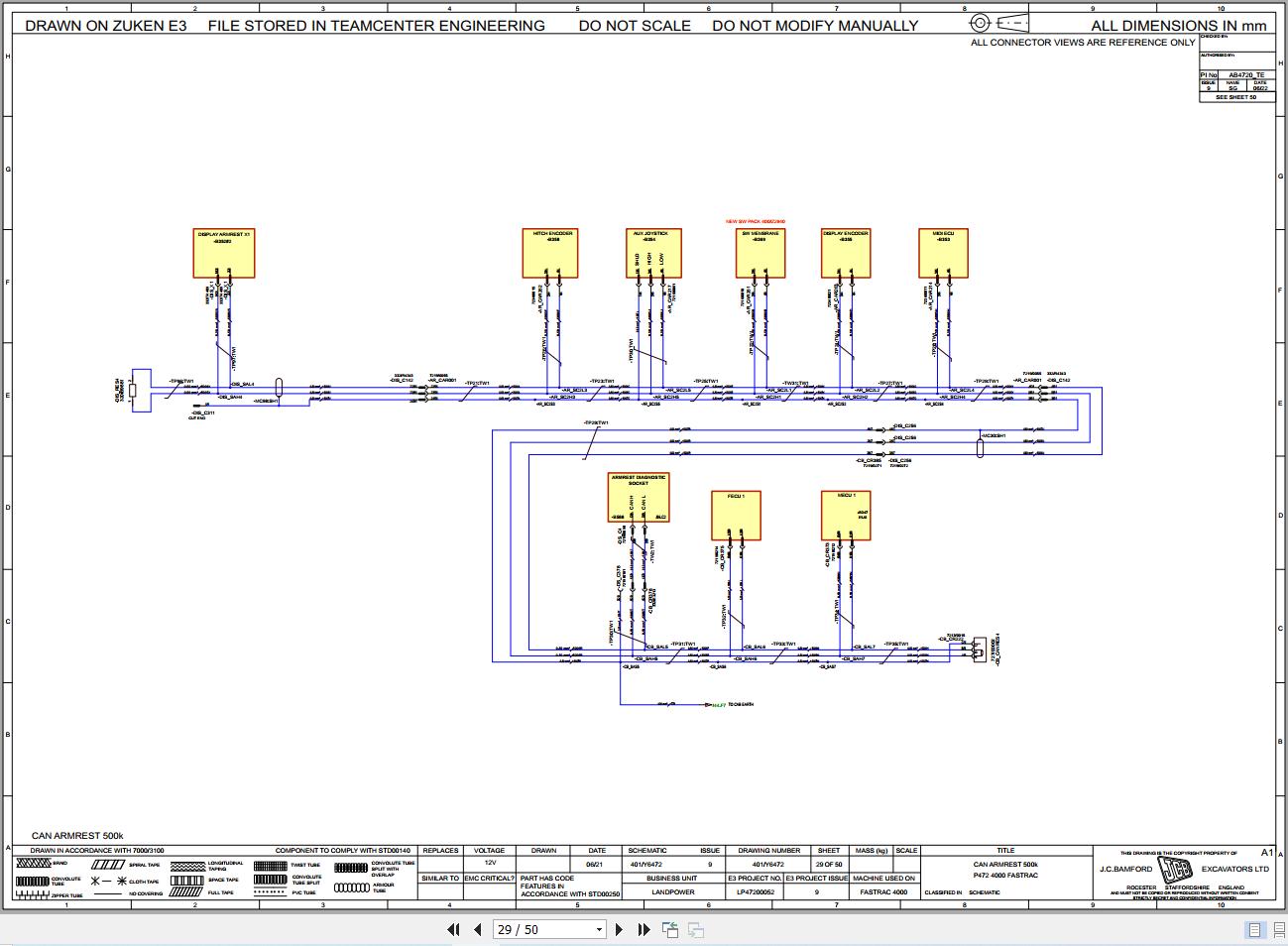JCB Tractor Fastrac 4220 3 STV 2021 2025 Electrical and Hydraulic Diagram (2)