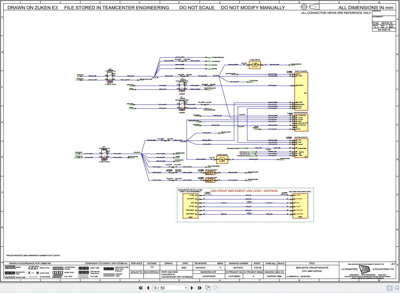 JCB Tractor Fastrac 4220 3 T4F 2022 2025 Electrical and Hydraulic Diagram (2)