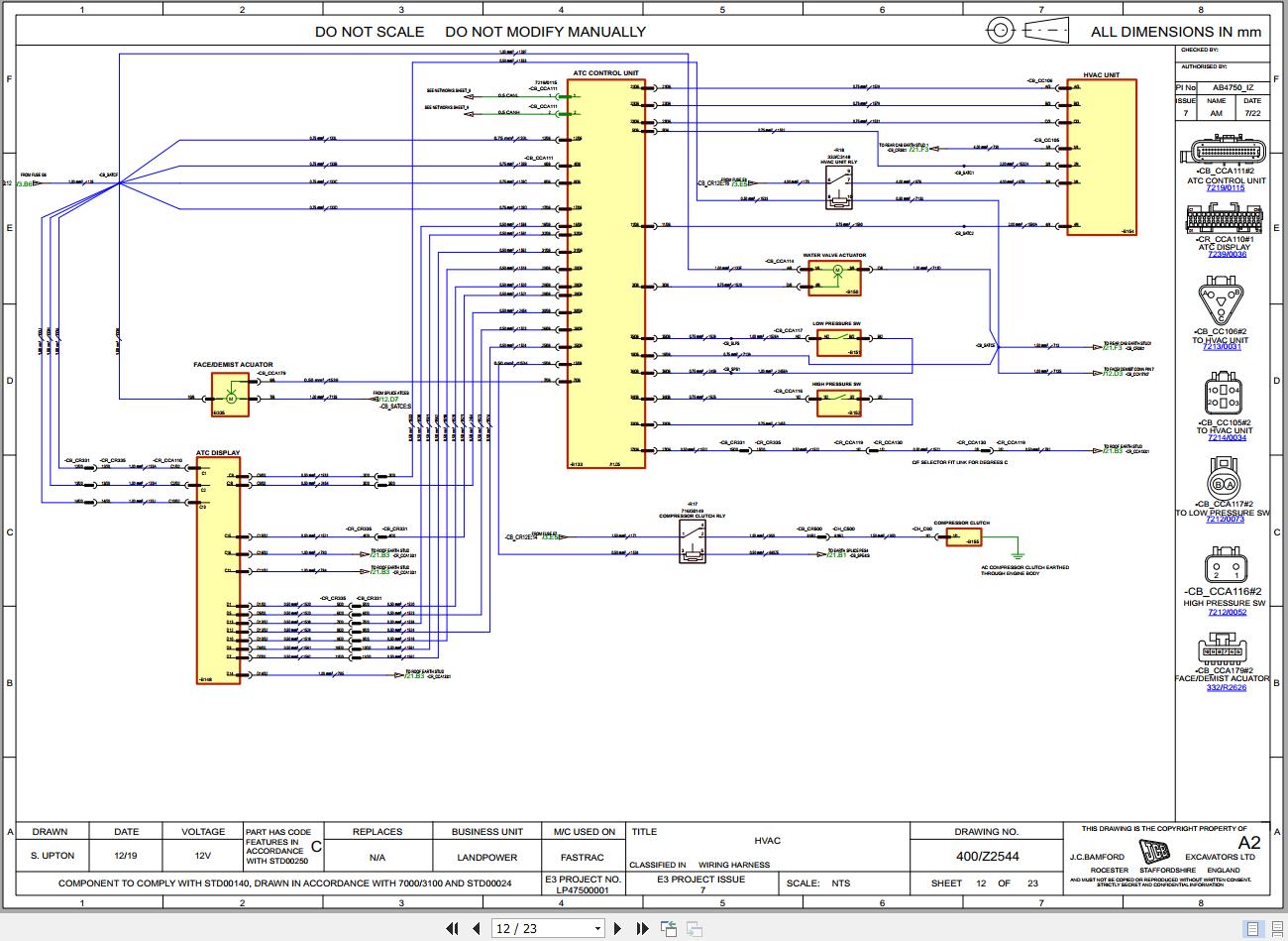 JCB Tractor Fastrac 8290 5 STV 2020 Electrical and Hydraulic Diagram (2)