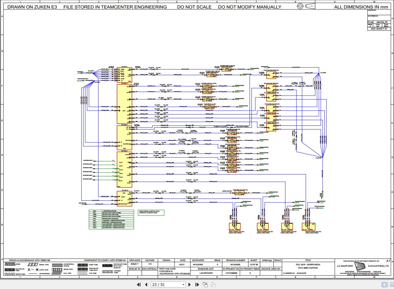 JCB Tractor Fastrac 8290 6 STV 2023 2024 Electrical and Hydraulic Diagram (2)