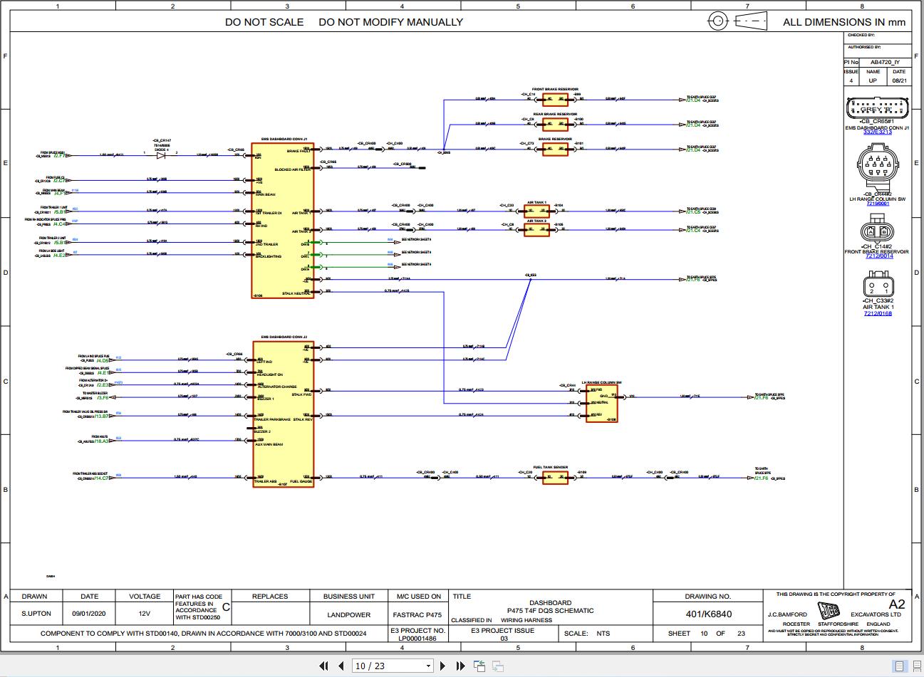 JCB Tractor Fastrac 8330 5 T4F 2020 2022 Electrical and Hydraulic Diagram (2)