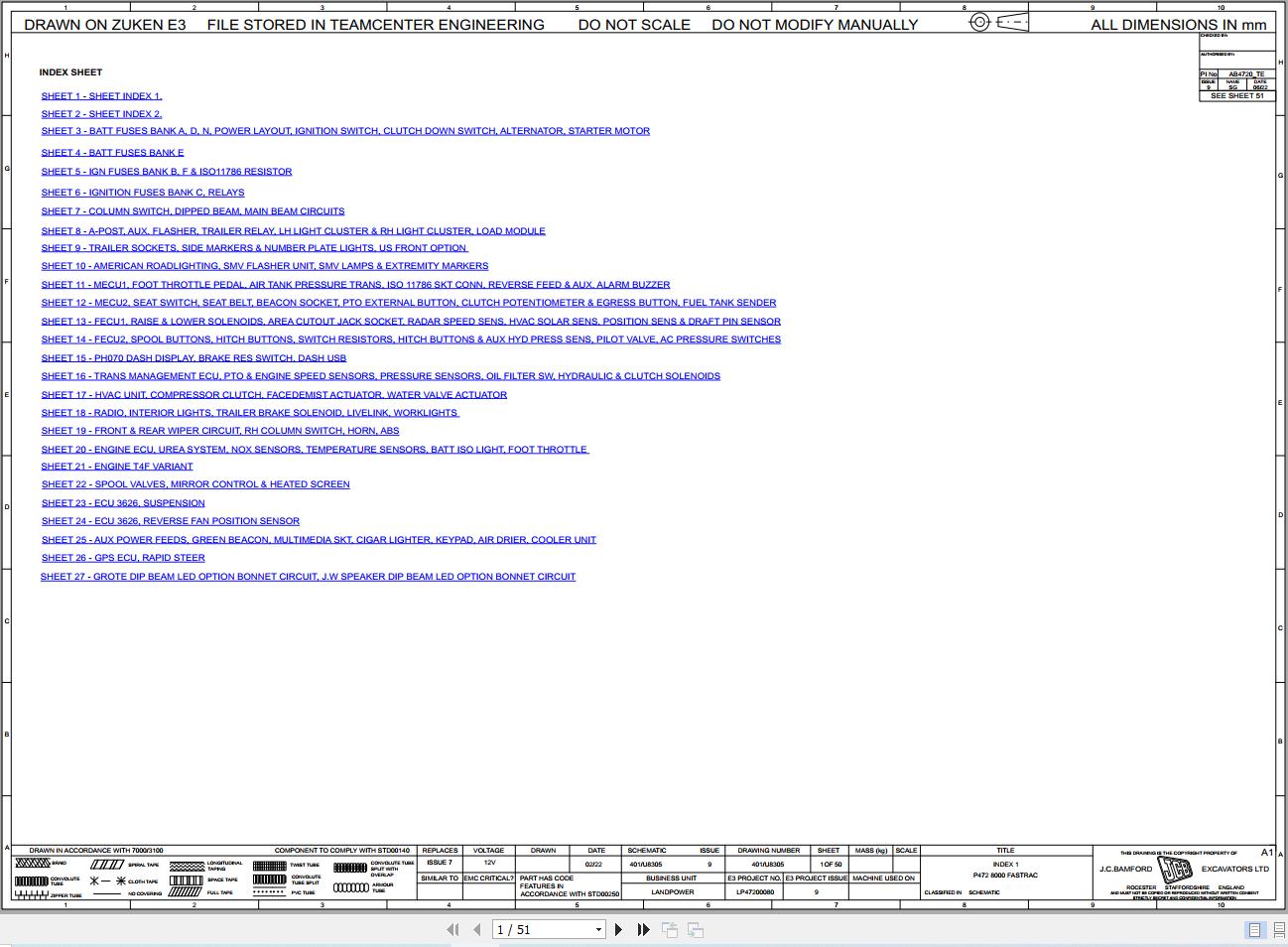 JCB Tractor Fastrac 8330 6 STV 2021 2025 Electrical and Hydraulic Diagram (1)